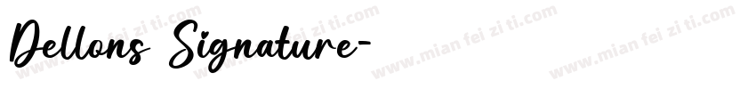 Dellons Signature字体转换